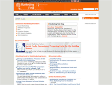 Tablet Screenshot of marketingfind.com